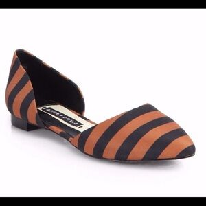 Alice + Olivia Hilary grosgrain striped d’Orsay